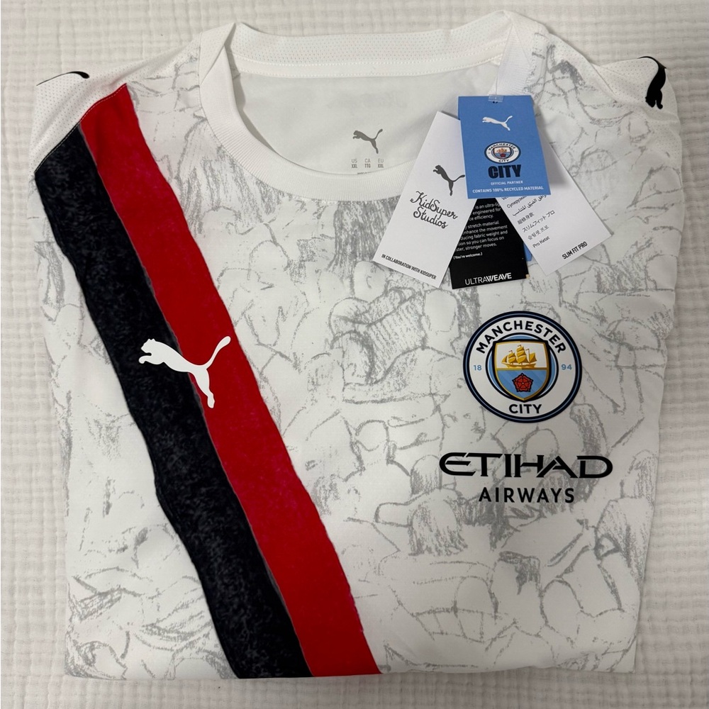 PUMA KidSuper Manchester City FC 2025 Men's Authentic Home Club Jersey size xxl - Picture 8 of 10